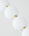 WOMO Pearl Globe Brass Dining Room Chandelier-WM2102d thumbnail