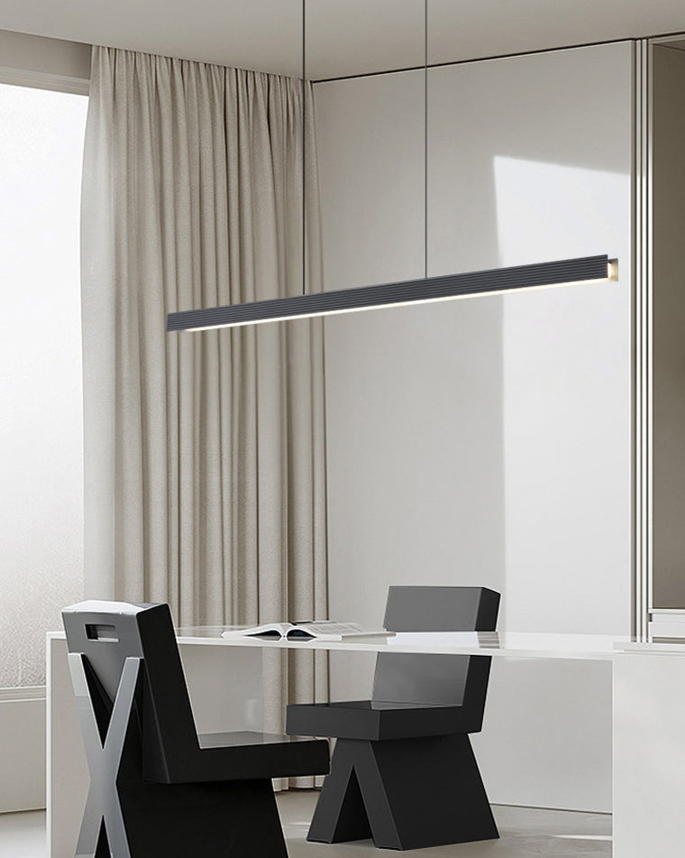 WOMO Contemporary Black Linear Led Pendant Light-WM2281