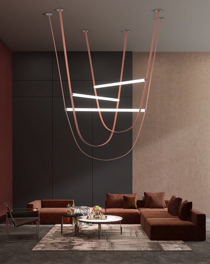 WOMO Leather String Chandelier-WM2273