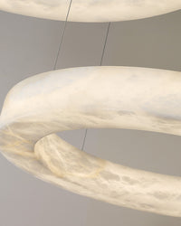 WOMO 3 Rings Alabaster Chandelier-WM2857