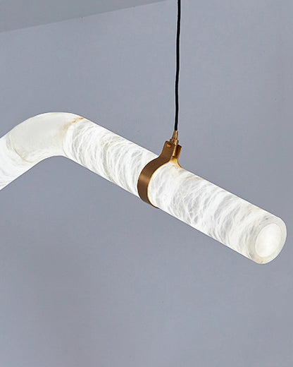 WOMO Pipe Linear Alabaster Pendant Light-WM2889