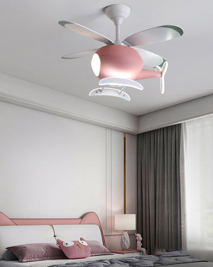 WOMO Airplane Children Ceiling Fan Lamp-WM5007