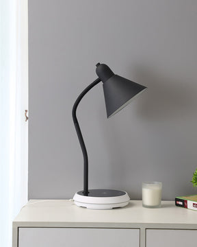 WOMO Dimmable Touch Flexible Gooseneck Desk Lamp with Wireless Charger-WM8044