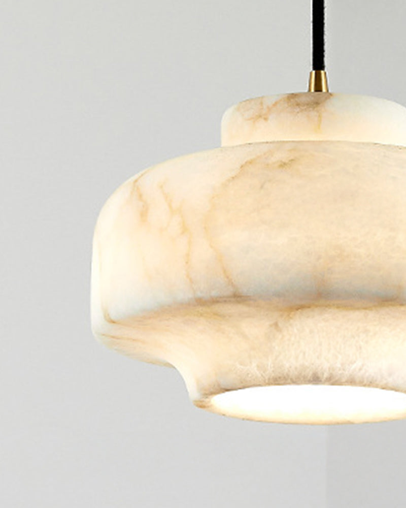 WOMO Drum Alabaster Pendant Light-WM2841