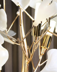WOMO Ceramic Gingko Tree Floor Lamp-WM7137