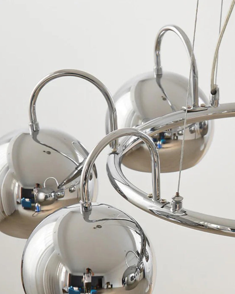 WOMO Chrome Globe Chandelier-WM2720