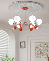 WOMO Space Age Glass Globe Chandelier-WM2290