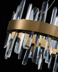 WOMO Long Oval Crystal Chandelier-WM2485c