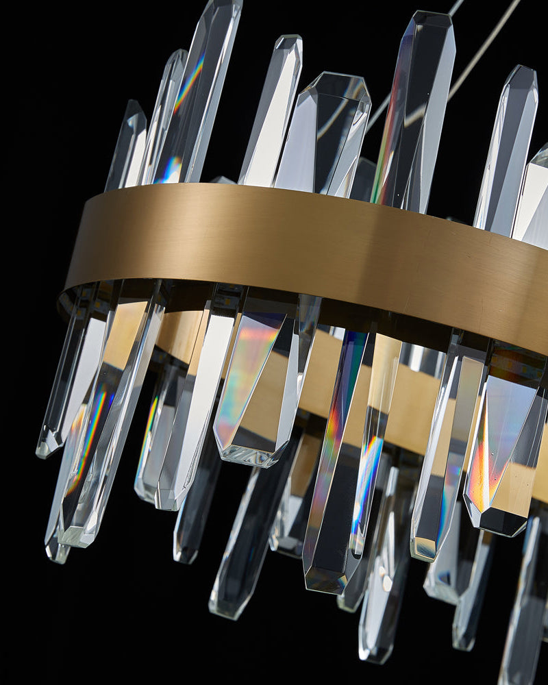 WOMO Long Oval Crystal Chandelier-WM2485c