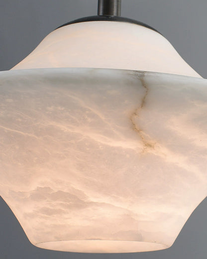 WOMO Flying Saucer Alabaster Pendant Light-WM2878