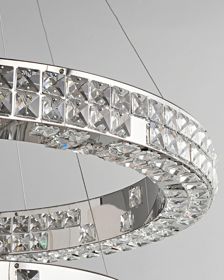 WOMO Tiered Circular Crystal Chandelier-WM2544