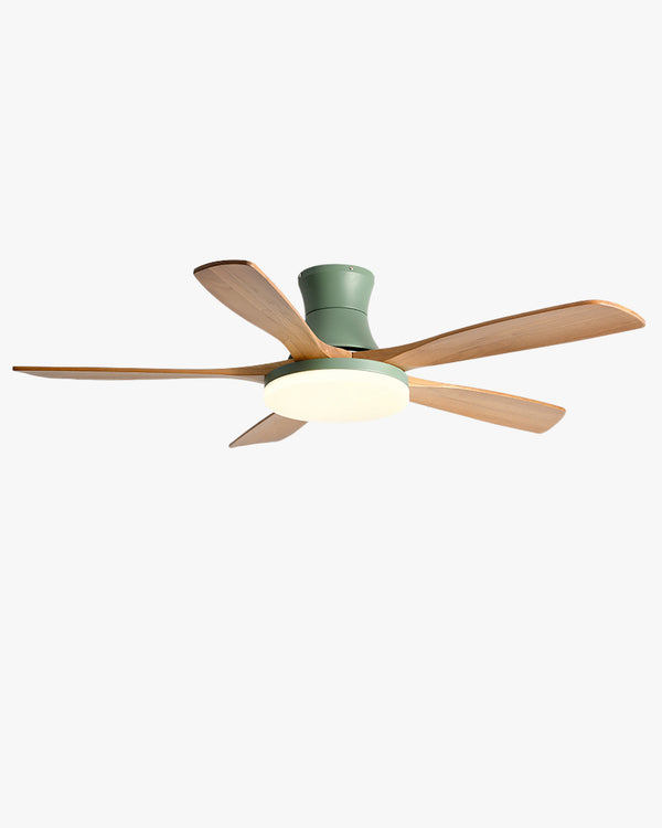 WOMO Modern Low Profile Ceiling Fan Lamp - WM5198