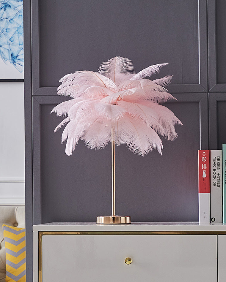 WOMO Tree Feather Table Lamp-WM8037