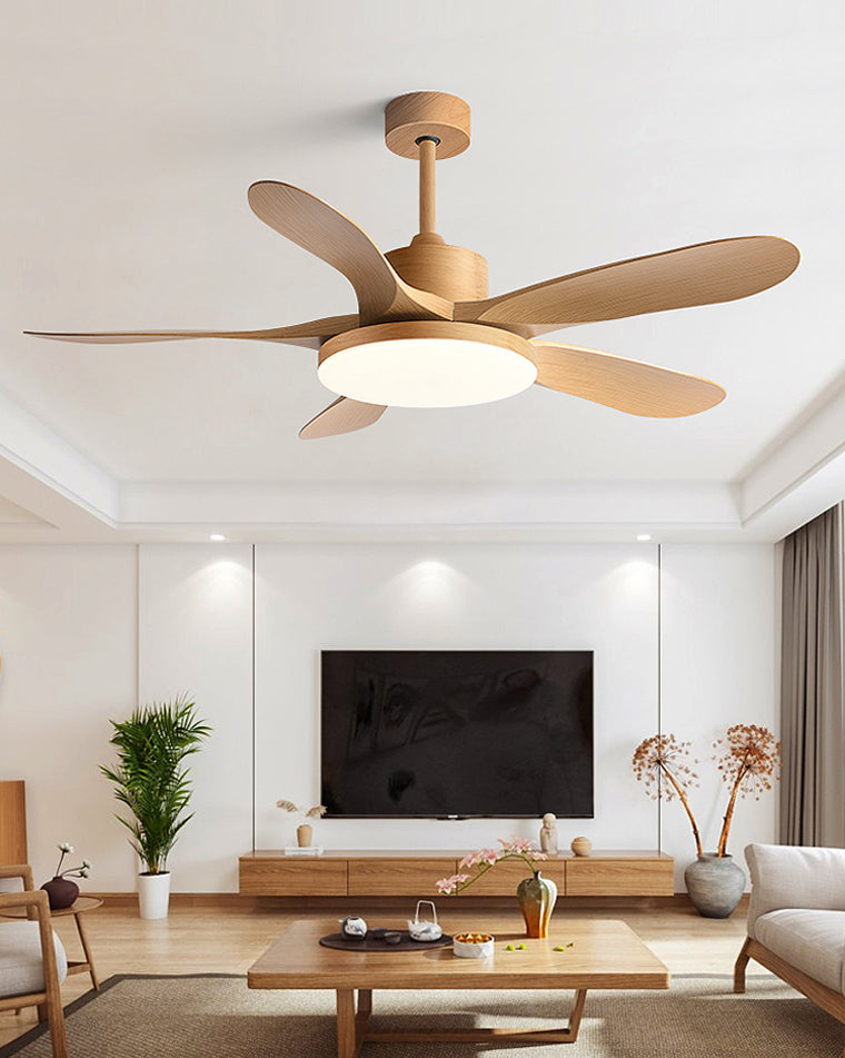 WOMO Scandi Reversible Ceiling Fan with Light-WM5002