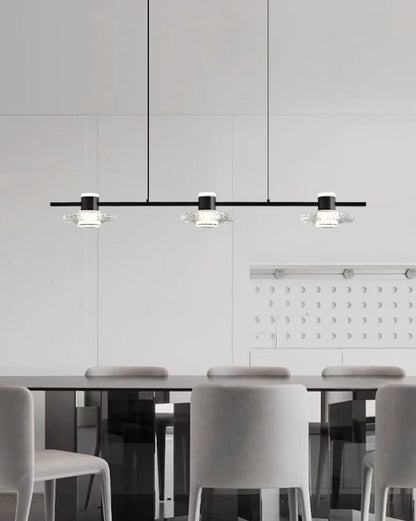 WOMO Black Linear Chandelier-WM2222