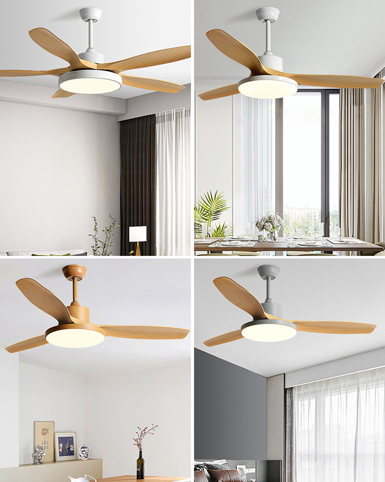 WOMO Scandi Reversible Ceiling Fan with Light-WM5002