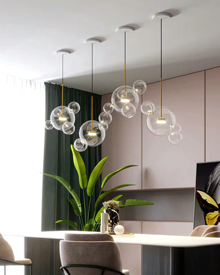 WOMO Glass Bubble Multi Pendant Light-WM2479