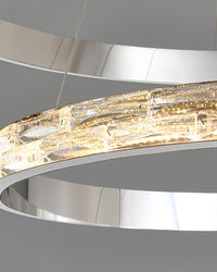 WOMO Tiered Circular Led Crystal Chandelier-WM2491b
