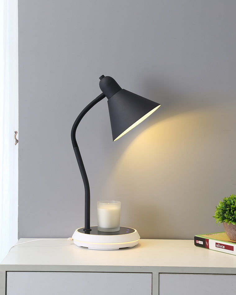 WOMO Dimmable Touch Flexible Gooseneck Desk Lamp with Wireless Charger-WM8044