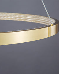 WOMO Tiered Circular Led Brass Chandelier-WM2345