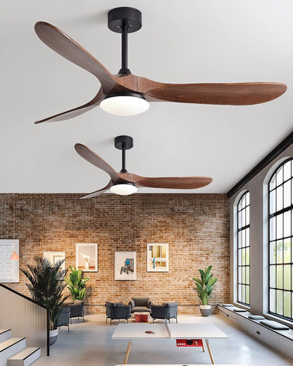 WOMO 52" Propeller Wood Ceiling Fan Lamp-WM5008