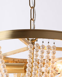 WOMO Pearl Beaded Chandelier-WM2407