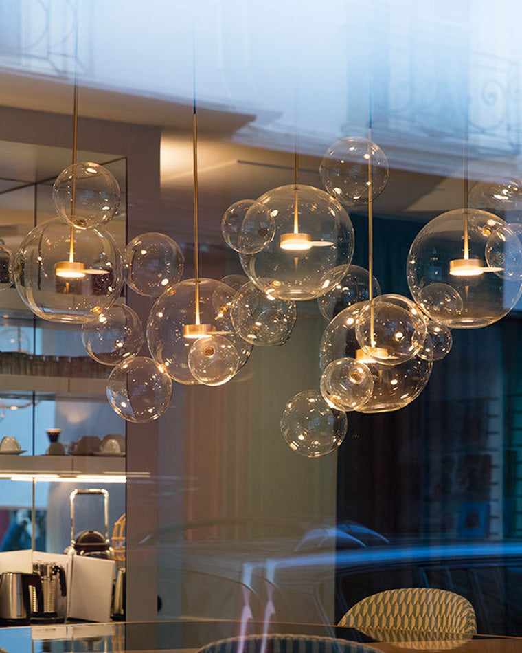 WOMO Glass Bubble Multi Pendant Light-WM2479