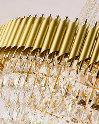 WOMO Tiered Tapered Crystal Chandelier-WM2699