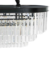 WOMO Tiered Oval Crystal Chandelier-WM2489