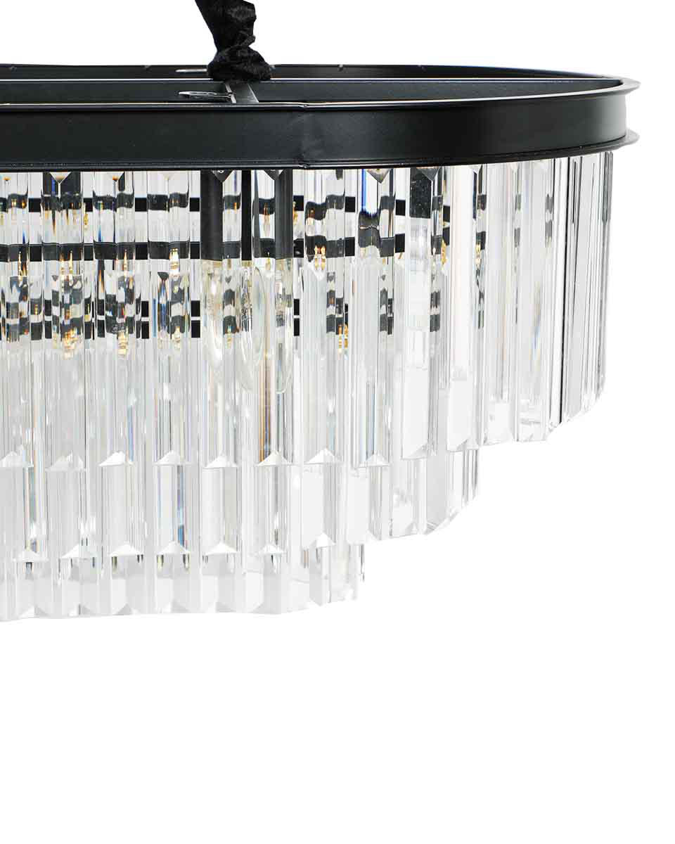 WOMO Tiered Oval Crystal Chandelier-WM2489