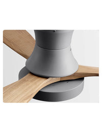 WOMO 3 Wood Blade Hugger Ceiling Fan Lamp-WM5120