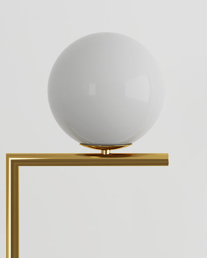 WOMO Glass Globe Floor Lamp-WM7128