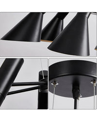 WOMO Adjustable 6 Light Cone Chandelier-WM2510