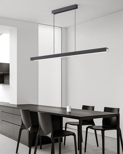 WOMO Contemporary Black Linear Led Pendant Light-WM2281