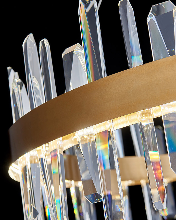 WOMO Long Oval Crystal Chandelier-WM2485c