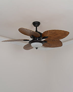 WOMO 52" Tropical Leaf Ceiling Fan Lamp-WM5005
