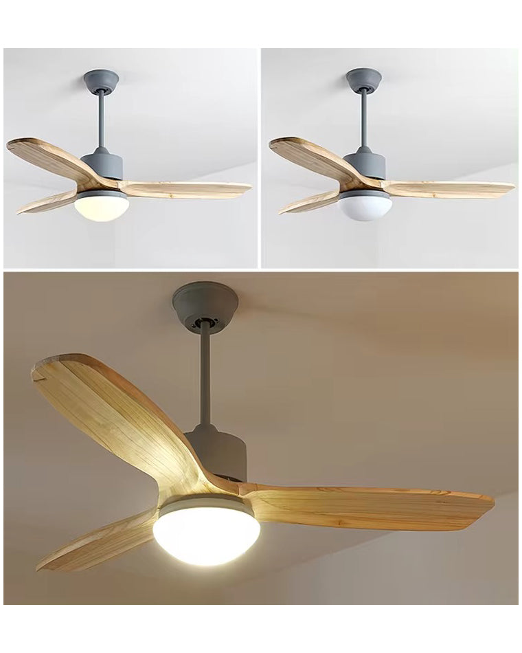 WOMO Mid Century Modern Ceiling Fan Lamp-WM5119