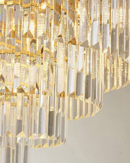 WOMO Tiered Crystal Prism Chandelier-WM2790