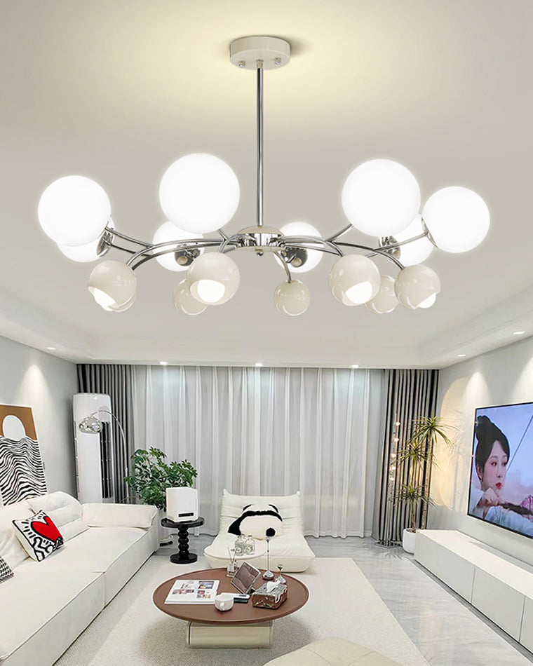 WOMO Space Age Glass Globe Chandelier-WM2290