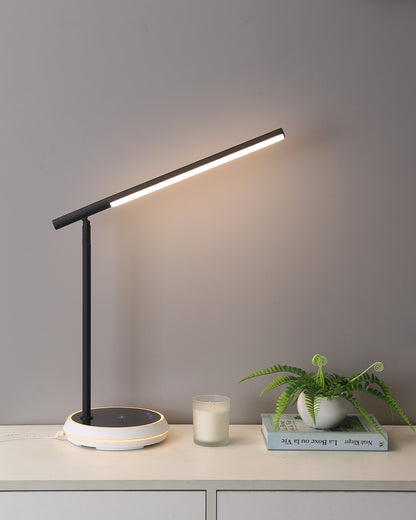 WOMO Dimmable Touch Cantilever Desk Lamp with Wireless Charger-WM8040