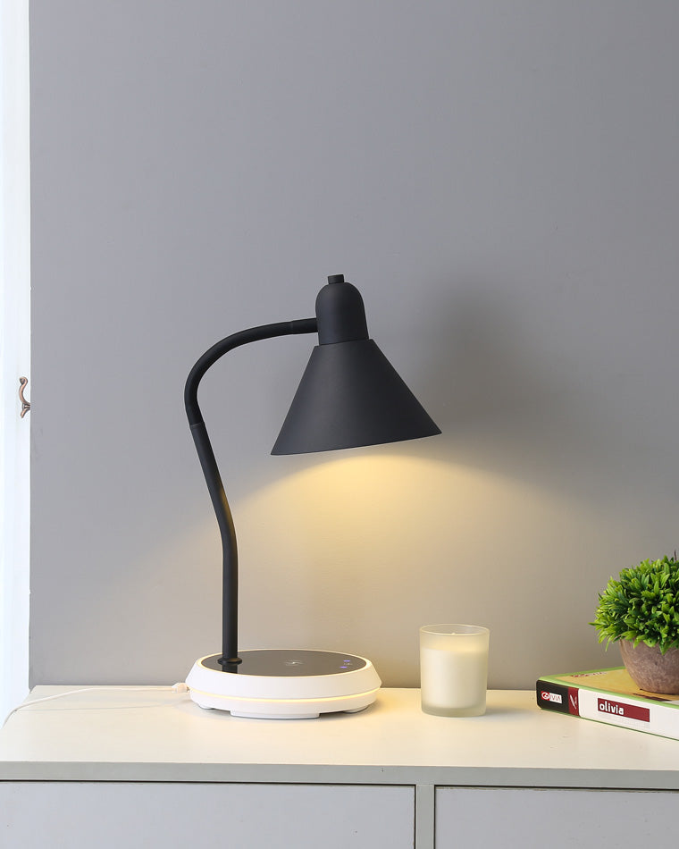 WOMO Dimmable Touch Flexible Gooseneck Desk Lamp with Wireless Charger-WM8044