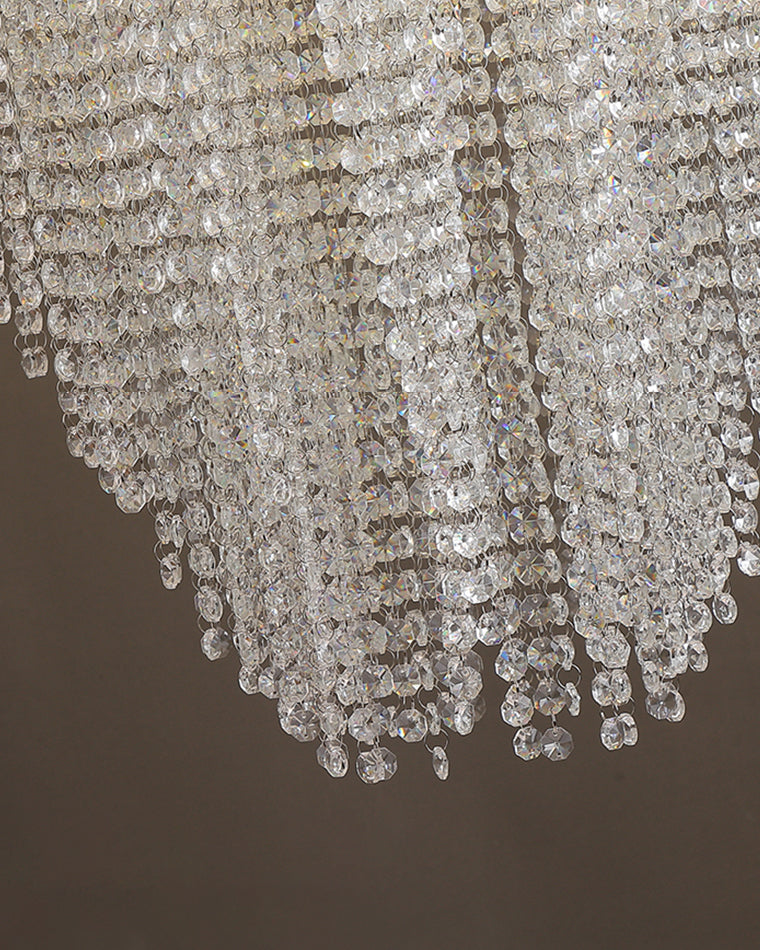 WOMO Cascading Crystal Foyer Chandelier-WM2750