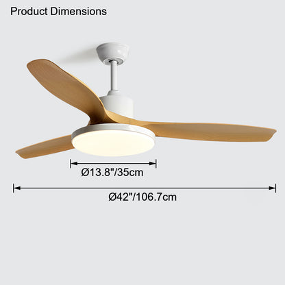 WOMO Scandi Reversible Ceiling Fan with Light-WM5002