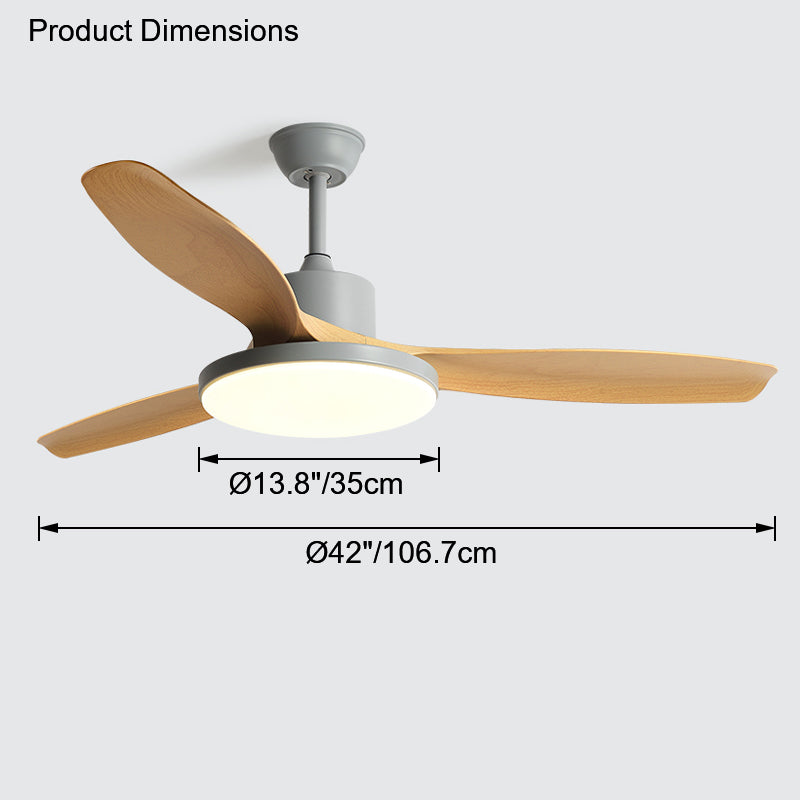 WOMO Scandi Reversible Ceiling Fan with Light-WM5002