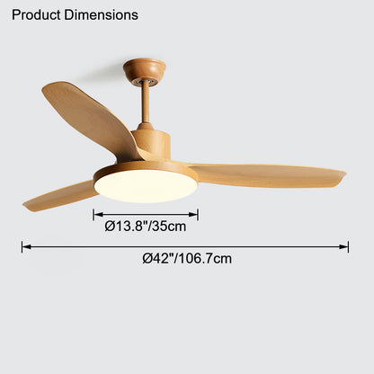 WOMO Scandi Reversible Ceiling Fan with Light-WM5002