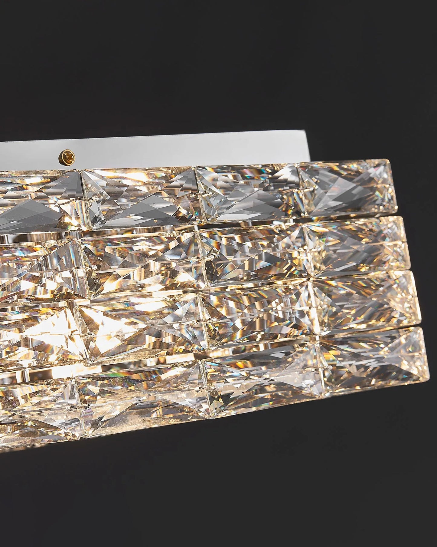 WOMO Square Crystal Flush Mount Ceiling Light-WM1130