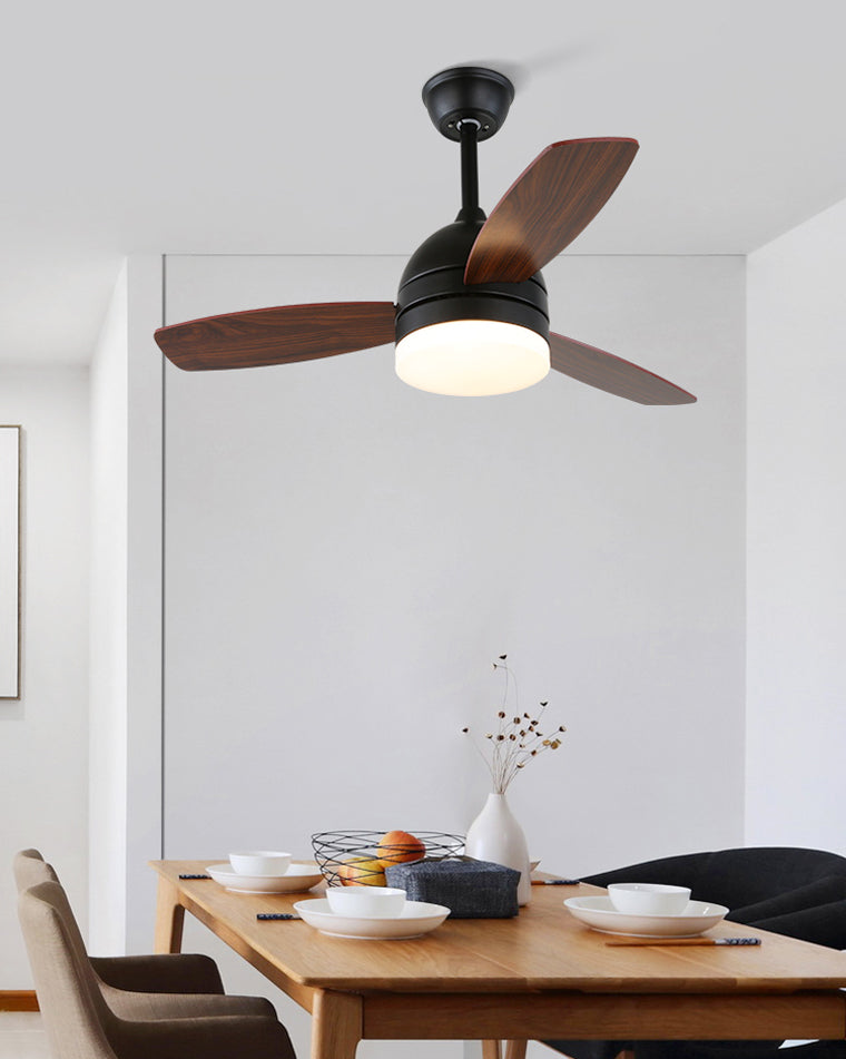 WOMO 3 Wood Blade Ceiling Fan Lamp-WM5001