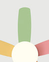 WOMO 5 Blade Scandi Ceiling Fan Lamp-WM5089 thumbnail