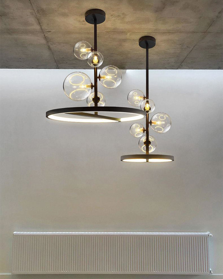 WOMO Vertical Glass Bubble Chandelier-WM2293