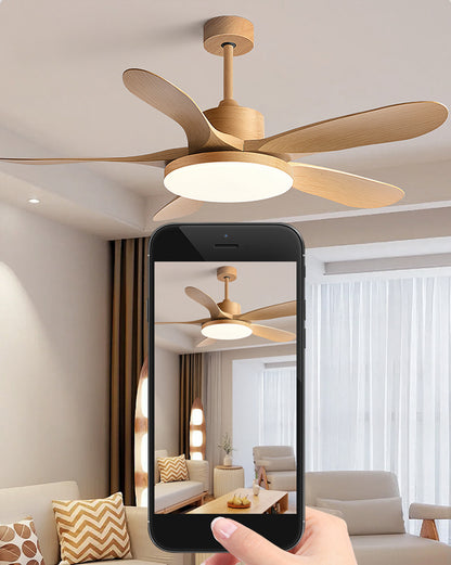 WOMO Scandi Reversible Ceiling Fan with Light-WM5002